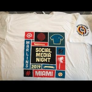 MIAMI MARLINS SOCIAL MEDIA EVENT T-SHIRT